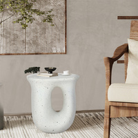 Table d'appoint géométrique en forme de U Table basse Table de chevet élégante Décor de chambre