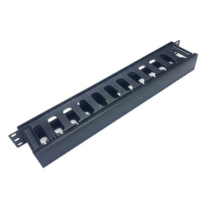 1U 19 pollici linea telefonica di rete di plastica gestore 12 marcia 24 porta cavo gestione Rackmount categoria blocchi terminali Organizer - Product Image 3