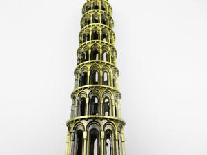 <span class=keywords><strong>Torre</strong></span> inclinada de Pisa de estilo europeo Vintage, modelo de Metal chapado en <span class=keywords><strong>oro</strong></span>, decoración <span class=keywords><strong>del</strong></span> hogar, recuerdo para Navidad, temática de animales - Product Image 2