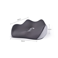Coussin de siège ergonomique en mousse à mémoire de forme, creux et respirant, orthopédique, pour soulager les douleurs du coccyx, anti-acariens, amovible
