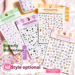 Simpatici adesivi per unghie principessa cartoni animati stile speciale per bambini giocattoli per Nail Art per bambine - Product Image 4