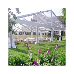 Fabbricazione di tetto chiaro di alta qualità grande all'aperto trasparente per eventi di nozze tende per la vendita