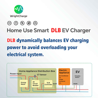 Cargador de Pared Inteligente Tipo 1/Tipo 2/GBT para Vehículos Eléctricos con Balanceo Dinámico de Carga (DLB), OCPP, WiFi para Compradores Comerciales y de Flotas WrightCharge