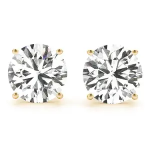 14K 18K Diamond Stud Pendientes Lab Grown Diamond Jewelry