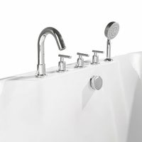 OEM/ODM Baignoire en acrylique portable personnalisée Baignoire d'hydromassage au design simple pour l'intérieur/villa pour les hôtels