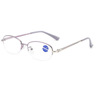 Kính Đọc Sách Chống Ánh Sáng Xanh Nữ 2026 Thiết Kế Thời Trang Thanh Lịch Nửa Khung Hình Bầu Dục Kính Cận Thị Kính Mắt + 1.0 ~ + 4.0 - Product Image 5