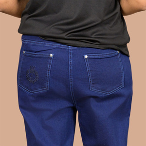 Jeggings ultra-extensibles à taille haute pour femmes, avec tissu doux au toucher, pour un style décontracté au quotidien, jeggings skinny en mélange de coton pour femmes - Product Image 4