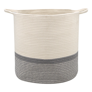 Hot Sell Home Large Clothes Laundry Baskets Woven Cotton Rope Storage Laundry Basket