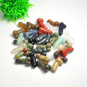 <span class=keywords><strong>Phallus</strong></span> en cristal naturel sculpté pour femmes, 1 pouce, pierres précieuses, artisanat en cristal, cadeaux d'enterrement de vie de jeune fille - Product Image 4