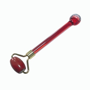 Masajeador Facial y Ocular de Piedra Roja con Rodillo de Bolas Pequeñas Desmontable y Bola Redonda Refrigerante para Aliviar la Hinchazón - Product Image 2