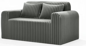 Productos Importados para Muebles de Club, Calidad Garantizada, Sofá Pequeño de Felpa Sherpa Gris Claro, Muestra Gratis, Envío Gratis - Product Image 5