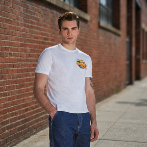 New Design White 100% Cotton Jersey Casual T-Shirt Breathable Eco-Friendly Short Sleeve with Neck Solid Pattern 150 GSM <b>Men's</b> - Product Image 3