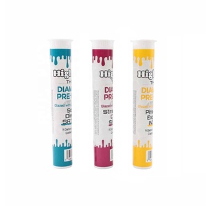 Косметическая пластиковая туба с откидной крышкой и завинчивающейся крышкой 83мм 98мм 109мм 116мм, туба для предварительной упаковки, прозрачные и черные тубы для сигар - Product Image 5