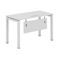 Bureau en bois de style minimaliste moderne Poste de travail durable pour le personnel et les panneaux administratifs Style bois