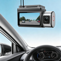 Caméra embarquée 4K 3 canaux Fisheye 180° 3,69 pouces avec IA, Wi-Fi 5G, vision nocturne et surveillance de stationnement 24h/24 pour voiture