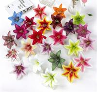 Têtes de lys en latex naturel séché, accessoires 3D simulés pour la décoration d'Halloween et les présentoirs de fenêtres intérieures