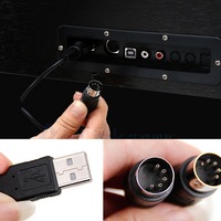 Câble adaptateur MIDI USB pour clavier musical sur PC, adaptateur USB vers clavier, interface MIDI USB pour PC, câble de haute qualité