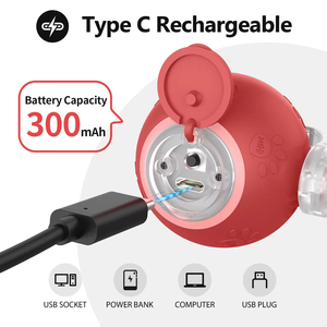 Quick Delivery USB Charging Interactive Pet <strong>Toys</strong> Modern 360 Automatic Smart <strong>Dog</strong> Ball <strong>Toy</strong> <strong>Silicone</strong> Cat Rolling Ball <strong>Toy</strong> - Product Image 3