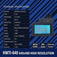 Harga Pabrik HWTI-640 640x480 HD Kamera Pencitraan Termal Profesional WiFi Bluetooth untuk Penelitian dan Pengembangan