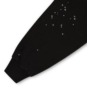 Sudadera con Capucha Esencial de Invierno para Hombre, Estilo Urbano, Fabricada por Fabricantes de Ropa OEM, Sudadera Corta Unisex de Algodón con Pedrería - Product Image 4