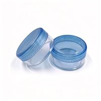 Pot de crème pour les yeux le plus vendu, pots cosmétiques en plastique bon marché 3g 5g 10g 15g 20g, petit pot cosmétique rond transparent en plastique