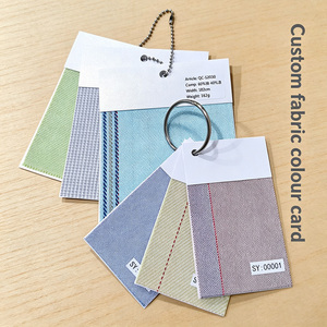 Nuancier textile personnalisé avec logo, classeur de cartes de couleurs de tissu, vente en gros, nuancier de tissu satiné personnalisé, nuancier de couleurs de cheveux - Product Image 1