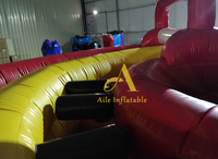 Desain baru komersial permainan olahraga luar ruangan kreatif balon kartun rintangan Anak Permainan pantul dengan Blower