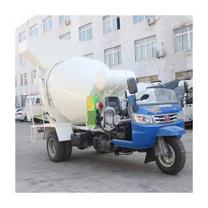 Wuzheng 3 Wheels Cement Mixer Machine 2 M3 Tricycle Concrete Mixer Truck