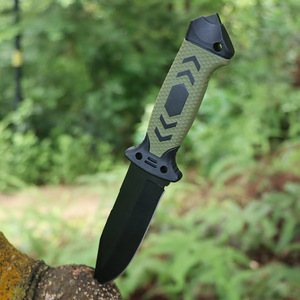 Cuchillo <span class=keywords><strong>de</strong></span> hoja fija para caza <span class=keywords><strong>de</strong></span> supervivencia en el desierto, cuchillo para acampar al aire libre, vaina multifuncional portátil con brújula <span class=keywords><strong>de</strong></span> palo <span class=keywords><strong>de</strong></span> chispa - Product Image 2