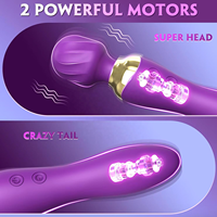 JT Leistungsstarker Vibrator für Frauen, Doppelseitiger Massagestab mit 24 Modi, Klitoris- und G-Punkt-Stimulator, Sexspielzeug