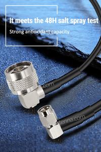 <span class=keywords><strong>Cable</strong></span> <span class=keywords><strong>Coaxial</strong></span> <span class=keywords><strong>RG58</strong></span> de 50 Ohmios con Conector SMA Macho a N Macho en Ángulo Recto de 90 Grados para Comunicación, Uso Industrial en Exteriores - Product Image 6