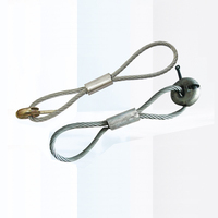 Embrayage de levage à anneau de câble métallique Accessoires personnalisés pour béton préfabriqué Boucles de levage pour fil de béton en acier inoxydable