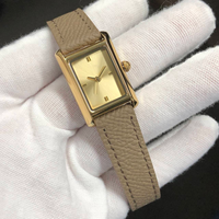 Montre pour femme de marque privée, étanche 3ATM, acier inoxydable, mouvement japonais, bracelet en cuir véritable, montres féminines de luxe tendance