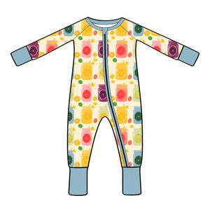 Combinaison en bambou OEM pour bébés, fêtes de Noël, garçons, filles, <span class=keywords><strong>bandeau</strong></span> et combishorts aux couleurs assorties - Product Image 4