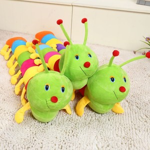 <span class=keywords><strong>Peluche</strong></span> de insectos de colores para niños, cojín de gusanos de <span class=keywords><strong>peluche</strong></span>, regalos nuevos, venta al por mayor - Product Image 2