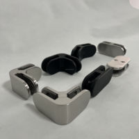 Supports de verre en acier inoxydable à fixation au sol pour clôture en verre de 12 mm