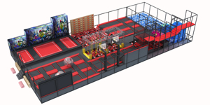 Aire de jeux intérieure personnalisée avec centre de divertissement animé Jeux parents-enfants et <span class=keywords><strong>parc</strong></span> d'attractions Trampoline - Product Image 2