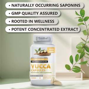 OEM Etiqueta Privada <span class=keywords><strong>Yucca</strong></span> <span class=keywords><strong>Schidigera</strong></span> extracto salud suplementos 500mg cápsulas de yuca - Product Image 2