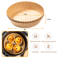 Moule à gâteau carré en papier alimentaire écologique, imperméable, anti-graisse, résistant à la chaleur, antiadhésif, jetable, compatible four/friteuse à air