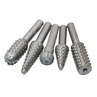 Pexmientas 5 pièces bricolage applications de travail du bois et d'artisanat polyvalent sculpture façonnage et polissage outils de travail du bois lime rotative