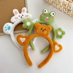 Tùy chỉnh chất lượng cao HANDMADE dễ thương hairbands phim hoạt hình đồ chơi sang trọng Headband phụ nữ mềm động vật Headband. - Product Image 4