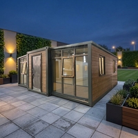 Maison conteneur préfabriquée de 40 pieds, prix compétitif, maisons portables préfabriquées, mini-maison 2 chambres, maison conteneur extensible
