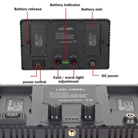 Kit de Lumières LED Professionnel Photo & Vidéo Vari-Couleur Pro LED-600 LED-800, Éclairage Vidéo LED Professionnel pour Photographie