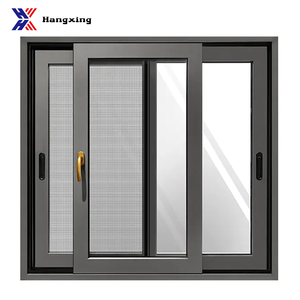 Ventana Corredera Triple de Aluminio con Malla Mosquitera de Acero Inoxidable para Casa - Product Image 1