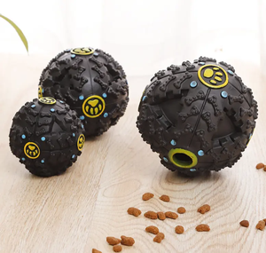 Dog <strong>Toy</strong> Ball for Aggressive Chewers, Interactive Fetch Dog Ball Non-Toxic Elastic Rubber <strong>Pet</strong> Chew <strong>Toys</strong> - Product Image 2
