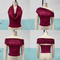 Tops de Mujer 2026 Primavera Verano, Nuevas Camisetas Sexys de Color Sólido sin Espalda ni Tirantes para Damas, 1 Top con 3 Formas de Uso