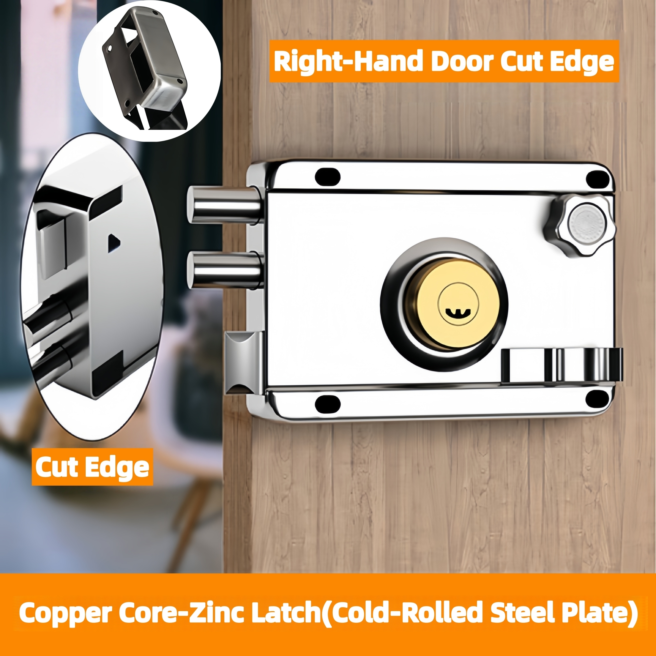 Copper Core-Zinc Latch-RH Cut Edge