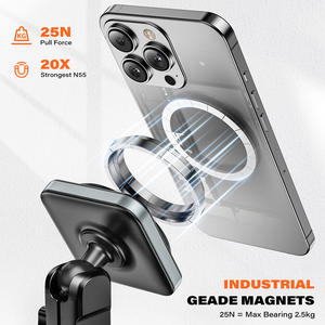 A2C <span class=keywords><strong>2025</strong></span> Nueva aleación de aluminio ABS ventilación de aire soporte magnético para teléfono móvil Universal 360 soporte giratorio para teléfono móvil para coche - Product Image 3