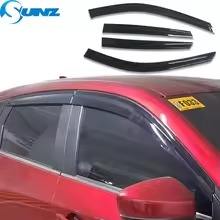 Deflector de ventana de protección contra el viento para visera de puerta duradera negra para <span class=keywords><strong>Mazda</strong></span> <span class=keywords><strong>CX5</strong></span> <span class=keywords><strong>2018</strong></span> 2019 2020 <span class=keywords><strong>Accesorios</strong></span> - Product Image 4