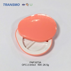 <b>Makeup</b> Powder Case With Embedded Mirror Eco ABS Cosmetic Container For DIY Blush And Solid Fragrance Packing - Product Image 5